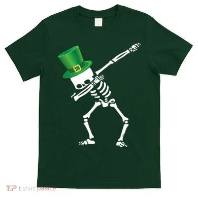 Irish Dabbing Skeleton St. Patrick's Day T-Shirt