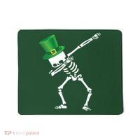Irish Dabbing Skeleton St. Patrick's Day Mousepad thumb 0