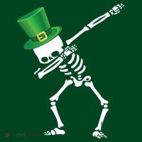 Irish Dabbing Skeleton St. Patrick's Day Women's T-Shirt thumb 6