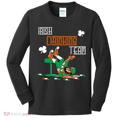 Irish Drinking Team Kids Long Sleeve Shirt