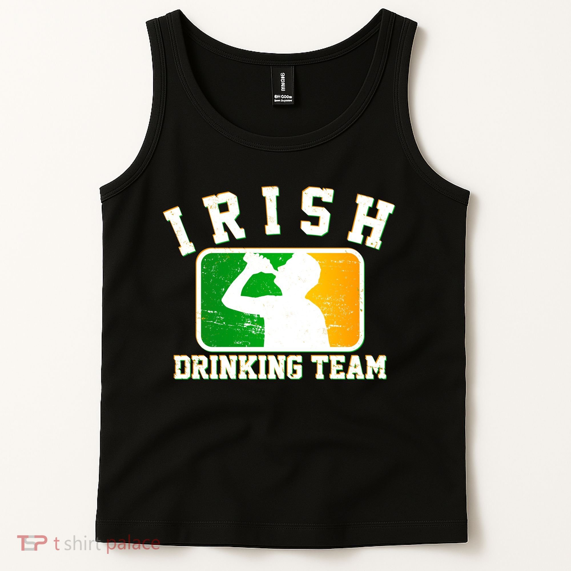 Irish Drinking Team Sports Logo Tank Top