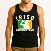 Irish Drinking Team Sports Logo Tank Top thumb 3