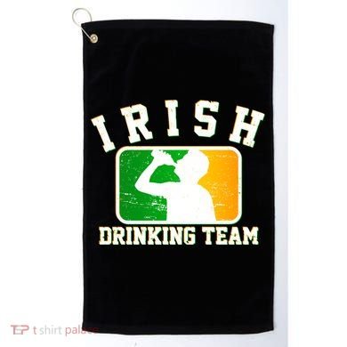 Irish Drinking Team Sports Logo Golf Towel