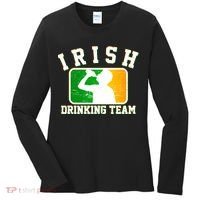 Irish Drinking Team Sports Logo Women's Long Sleeve Shirt thumb 0
