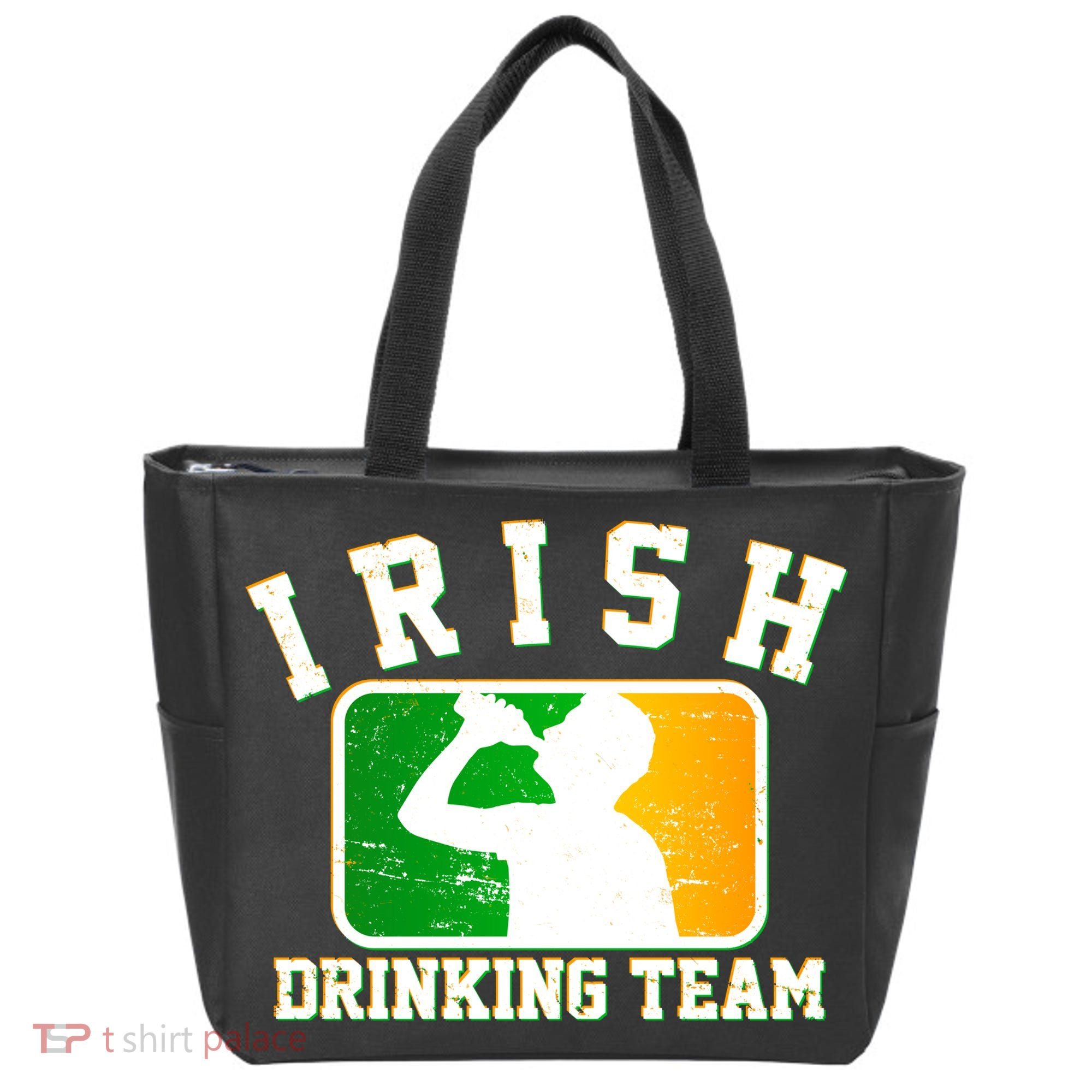 Irish Drinking Team Sports Logo Tote Bag