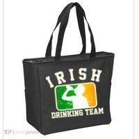 Irish Drinking Team Sports Logo Tote Bag thumb 2