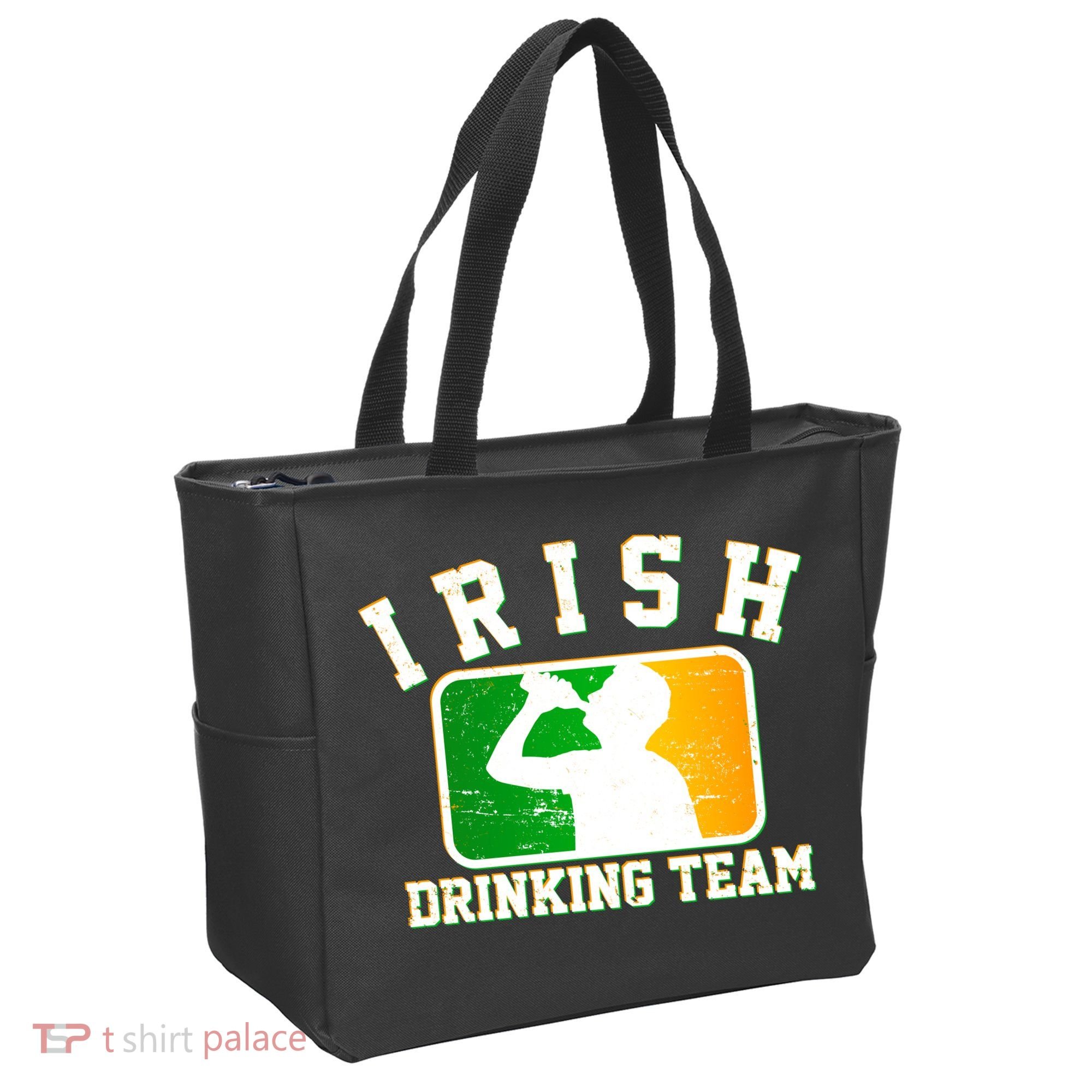 Irish Drinking Team Sports Logo Tote Bag