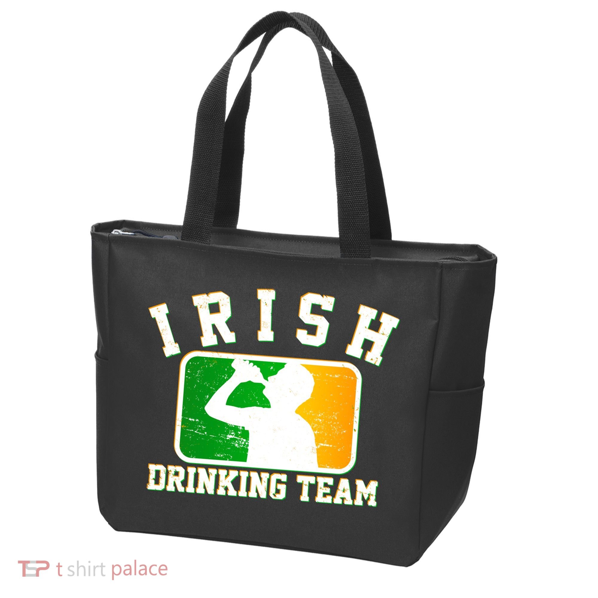 Irish Drinking Team Sports Logo Tote Bag