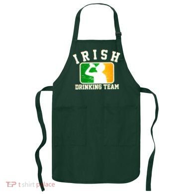 Irish Drinking Team Sports Logo Apron