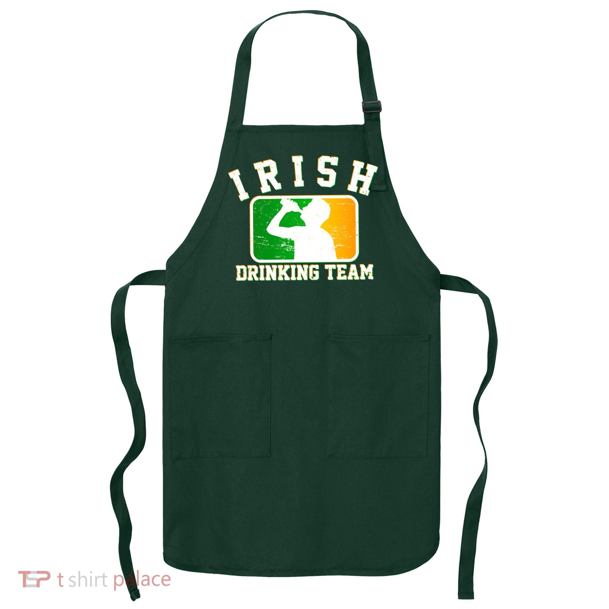Irish Drinking Team Sports Logo Apron