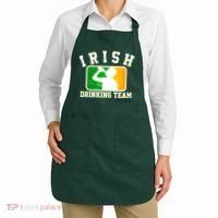 Irish Drinking Team Sports Logo Apron thumb 2