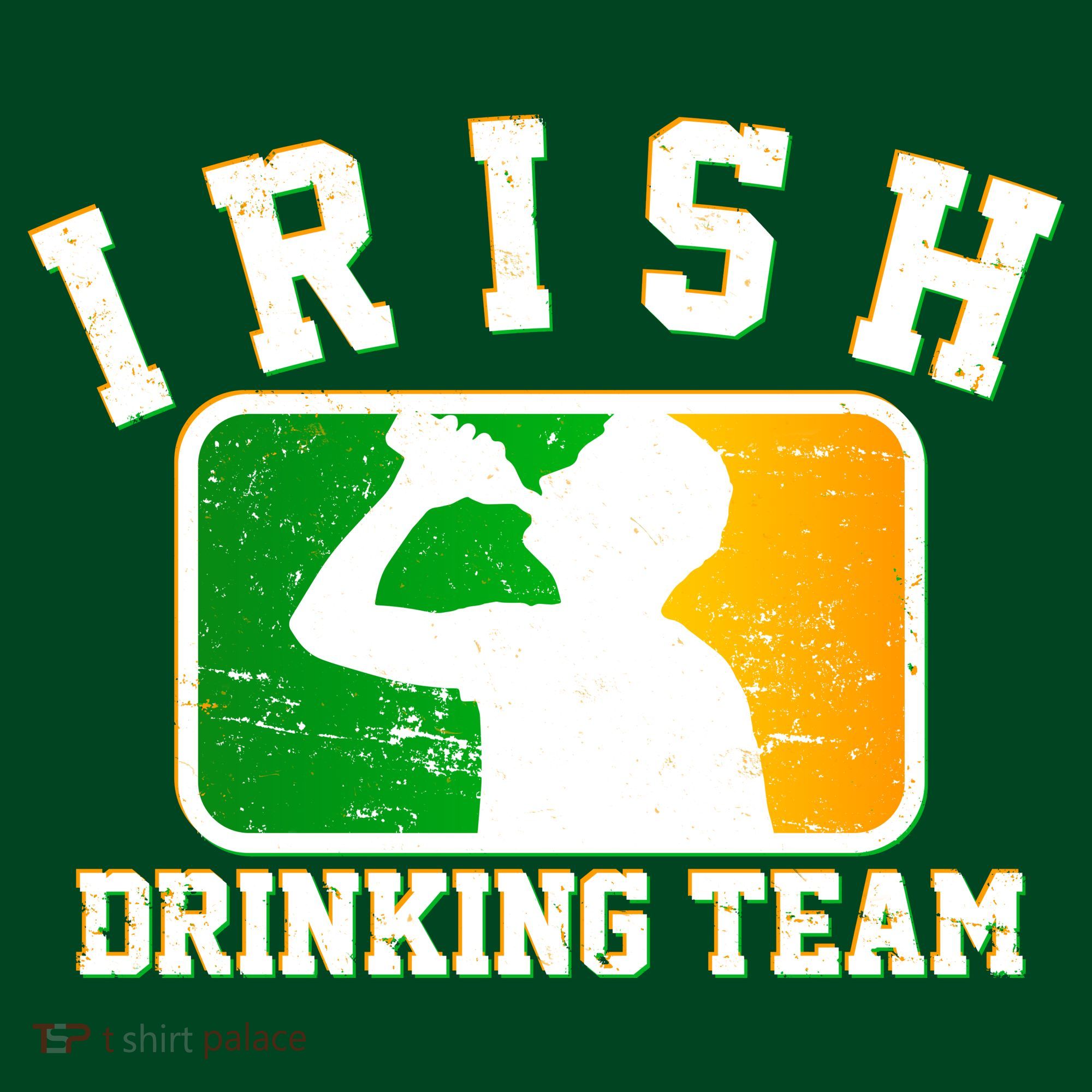 Irish Drinking Team Sports Logo Apron