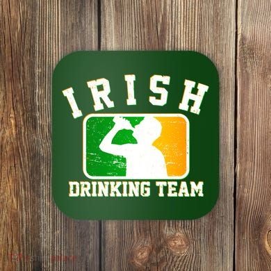 Irish Drinking Team Sports Logo Coaster
