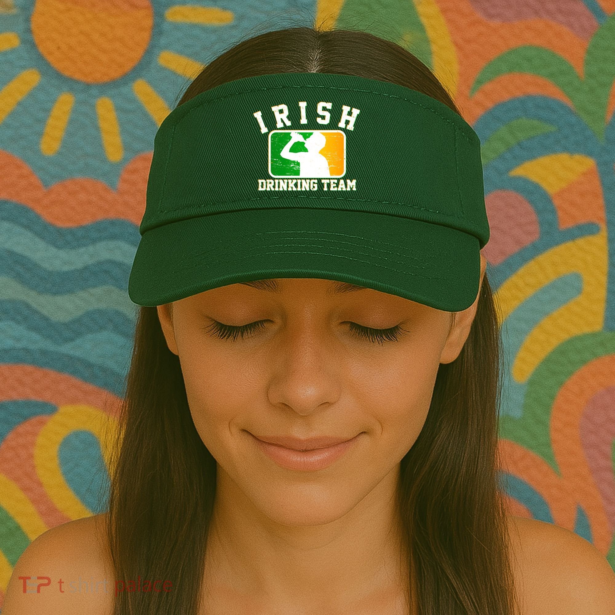 Irish Drinking Team Sports Logo Visor
