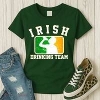 Irish Drinking Team Sports Logo Women's T-Shirt thumb 3