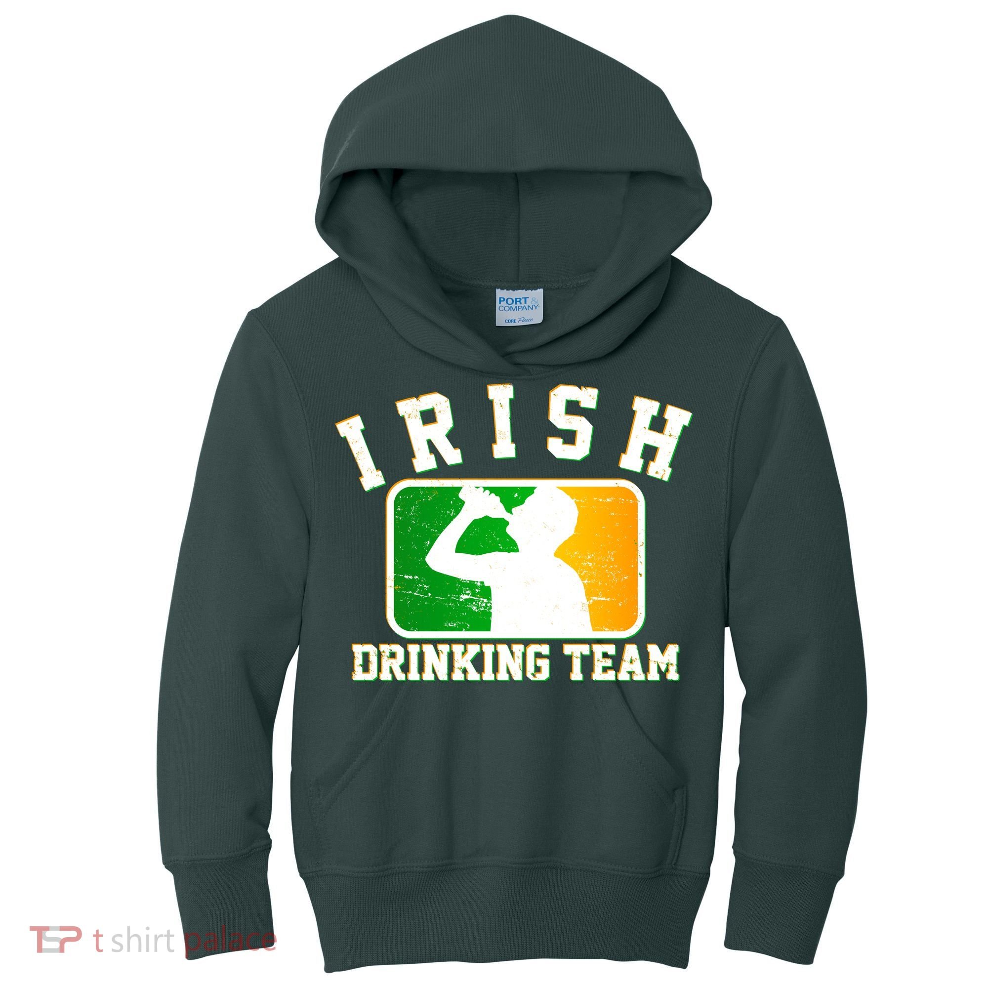 Irish Drinking Team Sports Logo Kids Hoodie