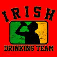 Irish Drinking Team Sports Logo Santa Hat thumb 1