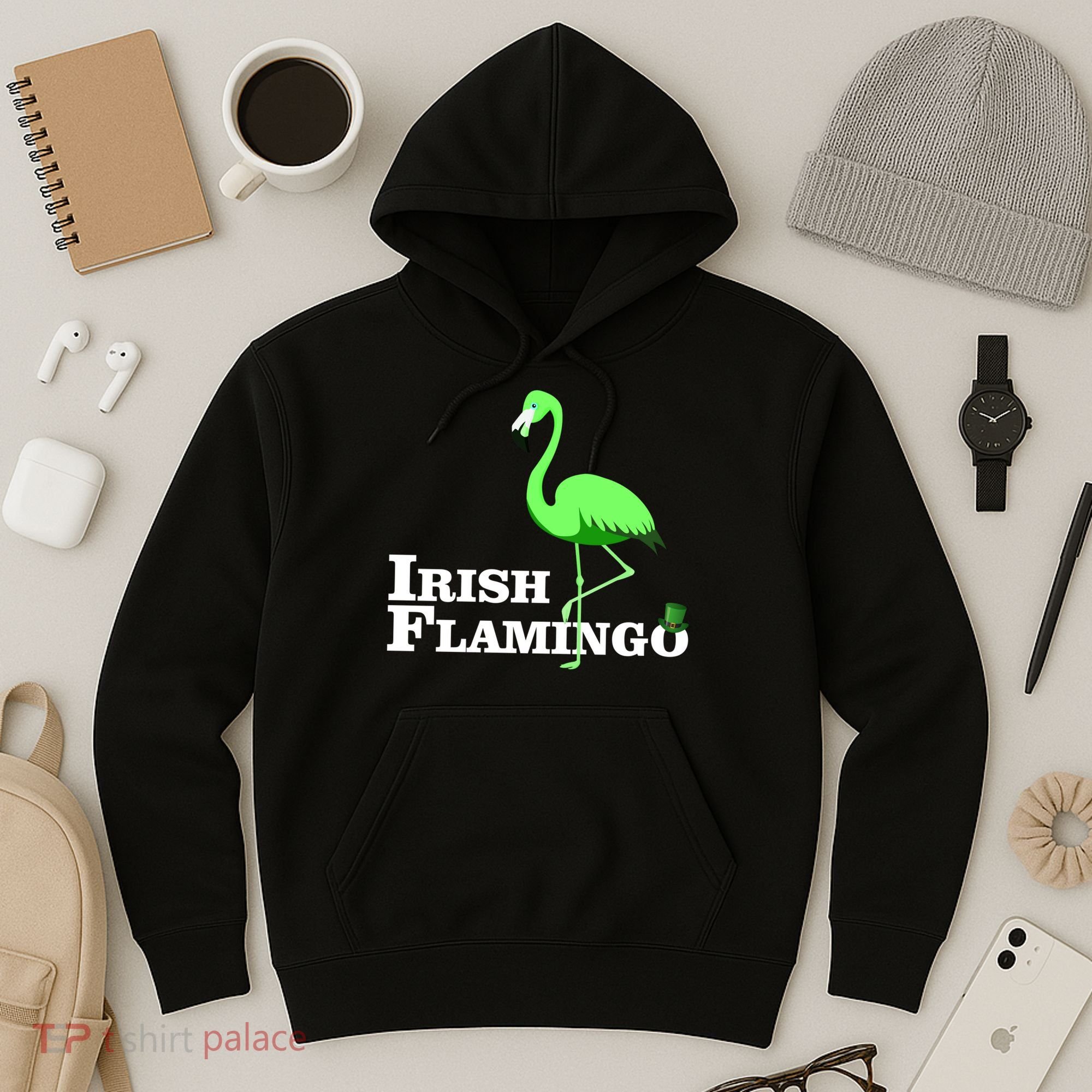 Irish Flamingo Hoodie