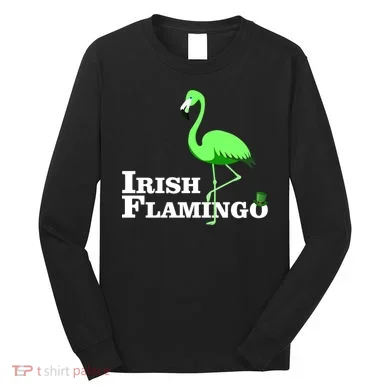 Irish Flamingo Long Sleeve Shirt