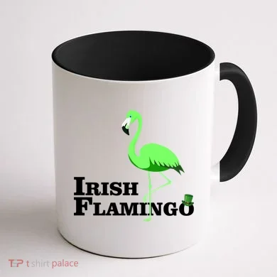 Irish Flamingo Coffee Mug back