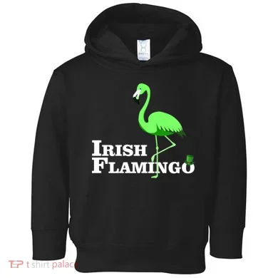 Irish Flamingo Toddler Hoodie