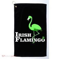 Irish Flamingo Golf Towel thumb 0