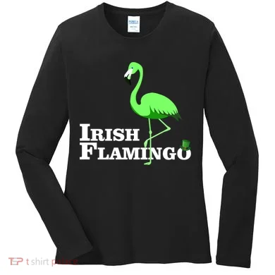 Irish Flamingo Women's Long Sleeve Shirt
