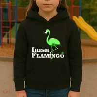 Irish Flamingo Kids Hoodie thumb 3