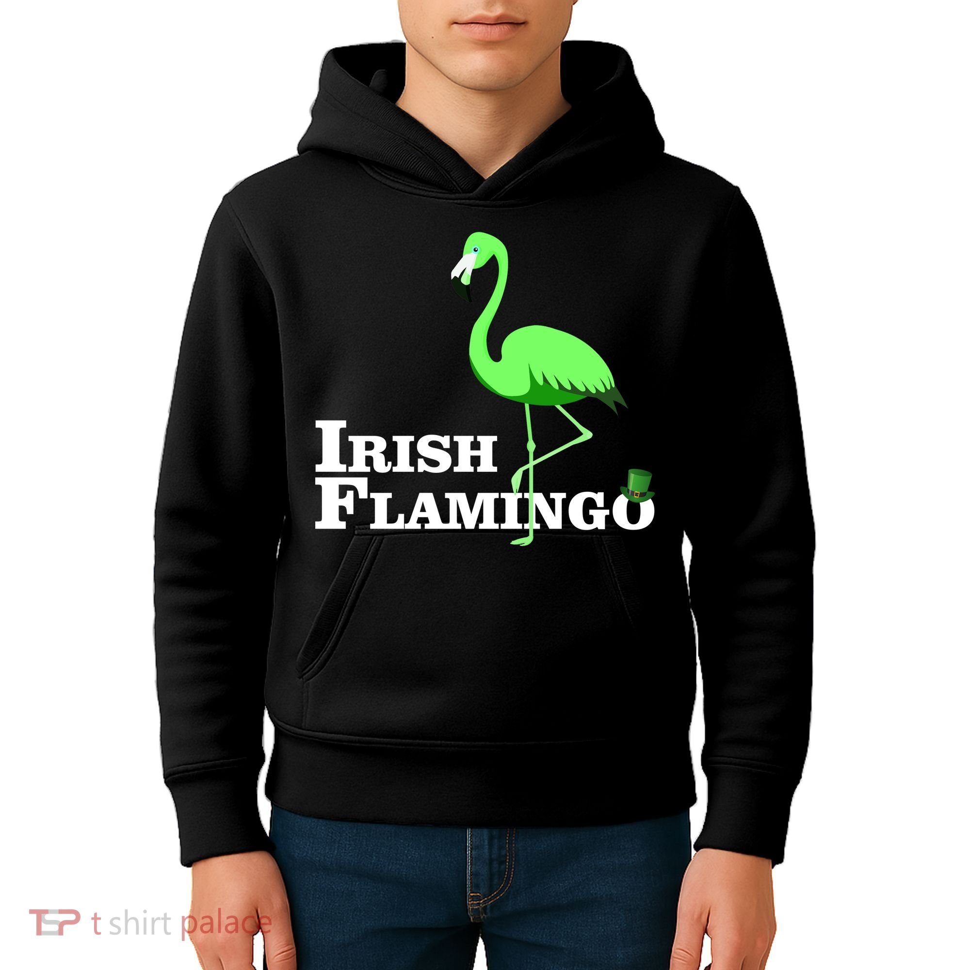 Irish Flamingo Kids Hoodie