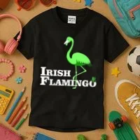 Irish Flamingo Kids T-Shirt thumb 3