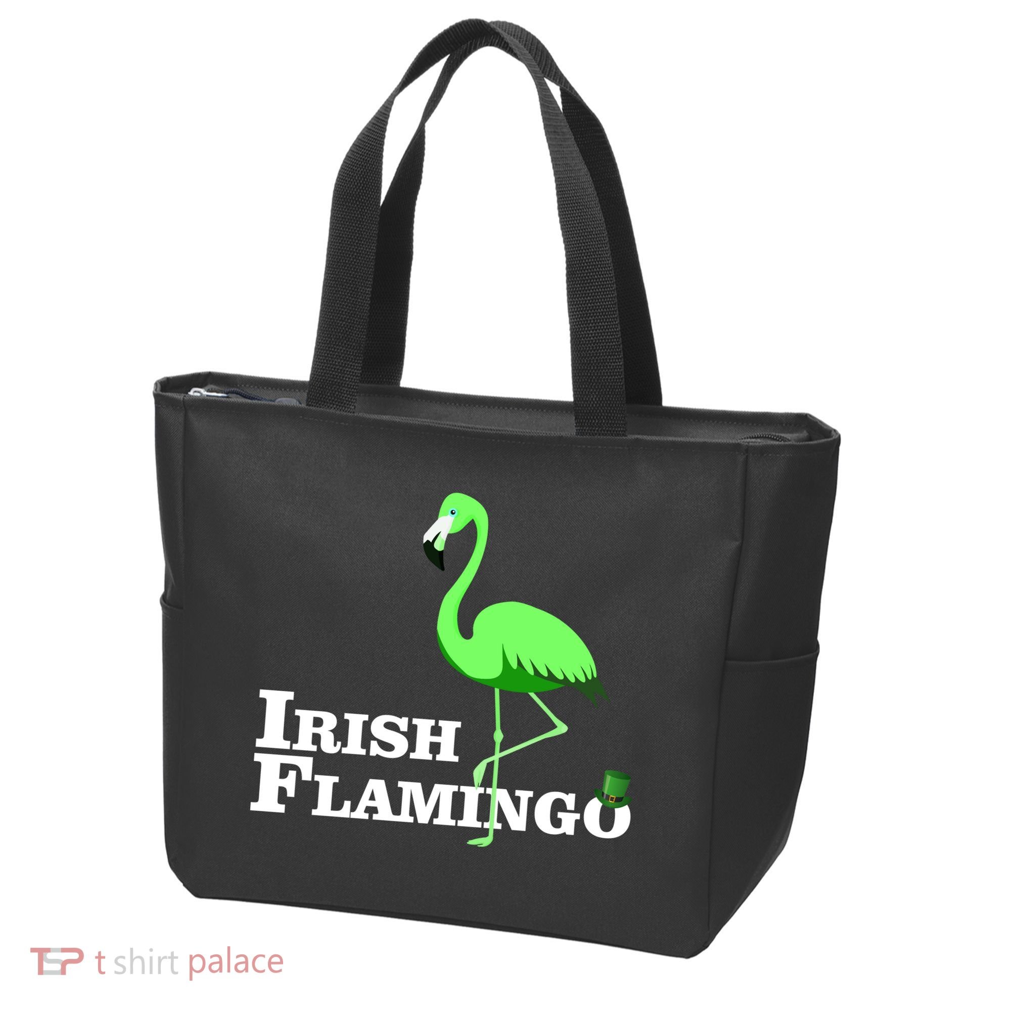 Irish Flamingo Tote Bag