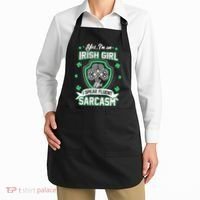 Irish Girl I Speak Fluent Sarcasm Apron thumb 2