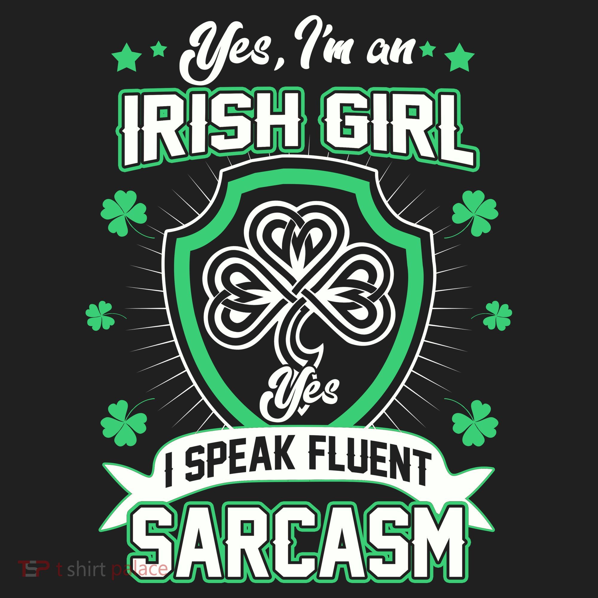 Irish Girl I Speak Fluent Sarcasm Beanie