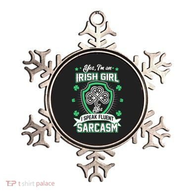 Irish Girl I Speak Fluent Sarcasm Ornament