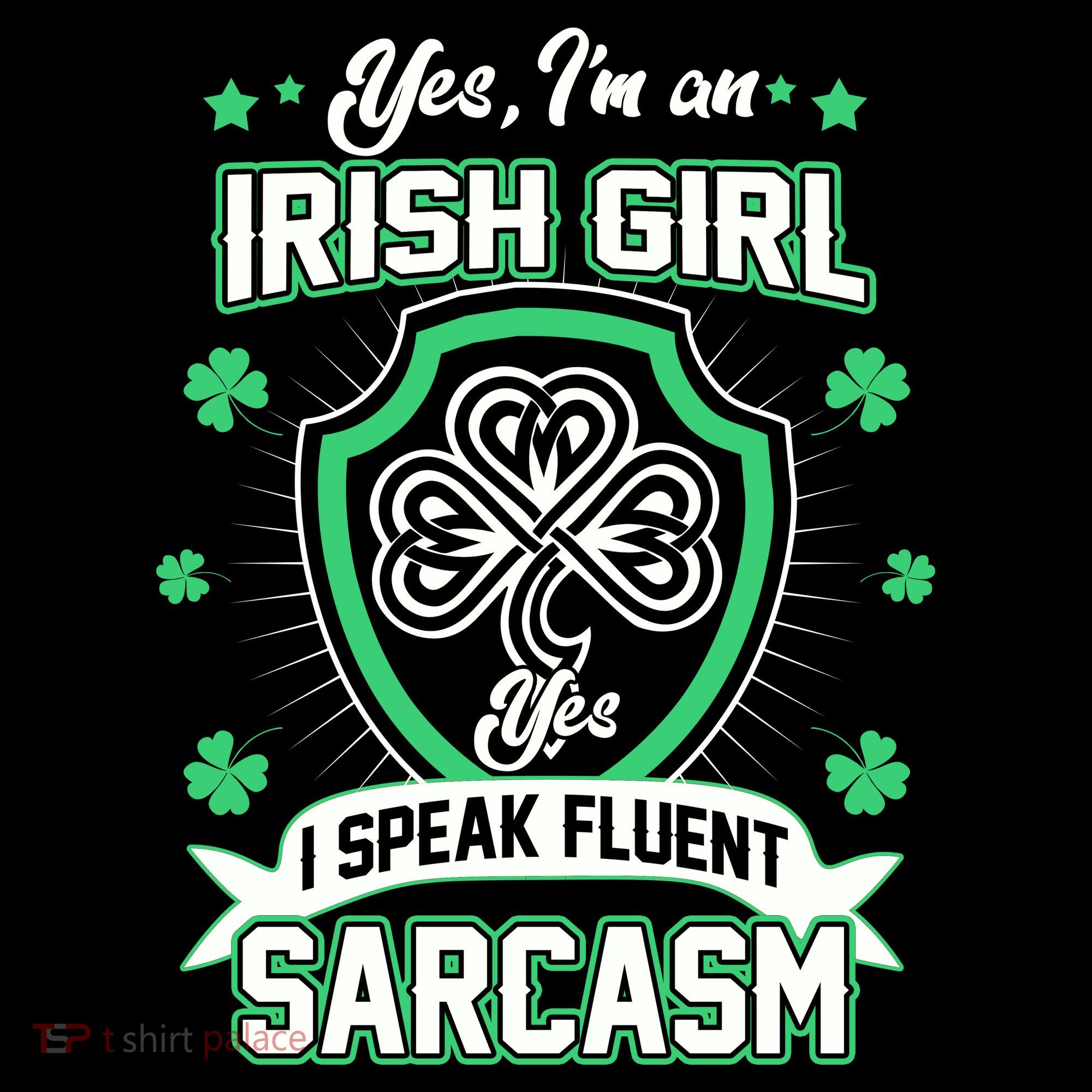 Irish Girl I Speak Fluent Sarcasm Women's Tank Top