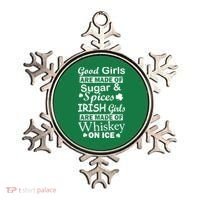 Irish Girls Are Made Of Whiskey On Ice Ornament thumb 0