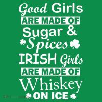 Irish Girls Are Made Of Whiskey On Ice Ornament thumb 1