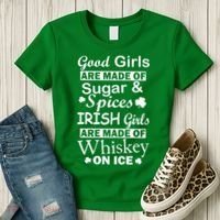 Irish Girls Are Made Of Whiskey On Ice Women's T-Shirt thumb 3