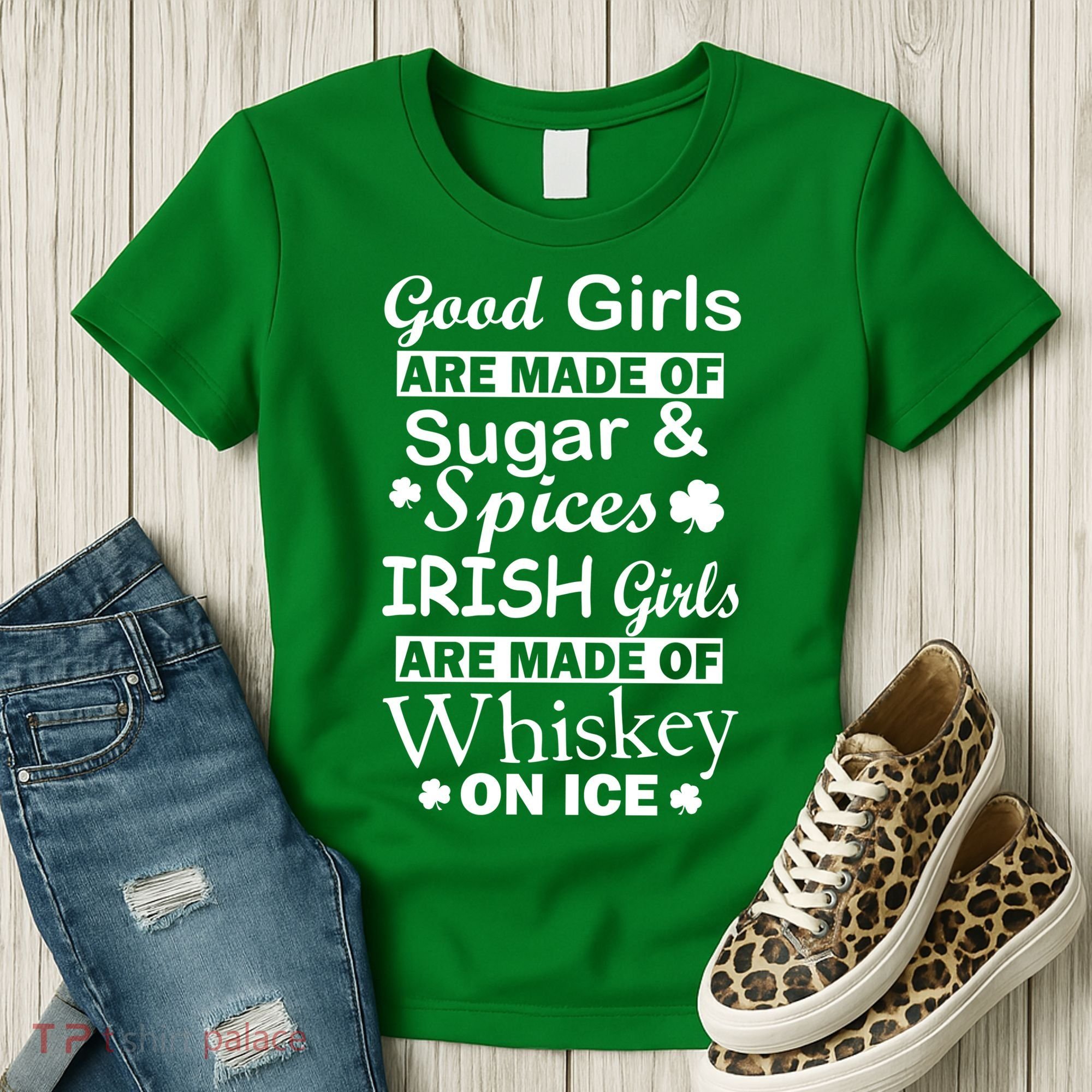 Irish Girls Are Made Of Whiskey On Ice Women's T-Shirt
