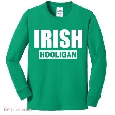 Irish Hooligan Kids Long Sleeve Shirt