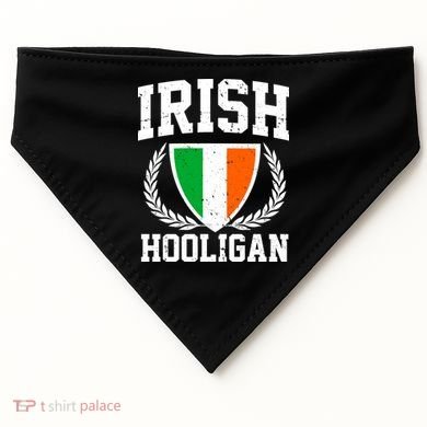 Irish Hooligan Funny St. Paddy's Day USA-Made Doggie Bandana