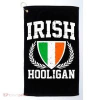 Irish Hooligan Funny St. Paddy's Day Golf Towel thumb 0