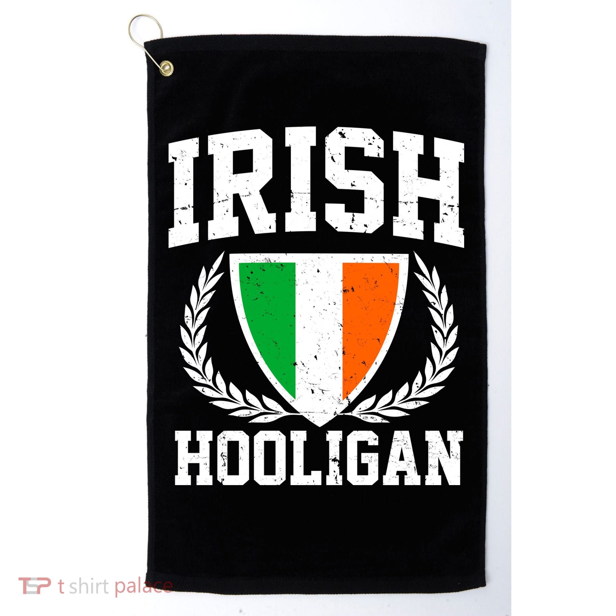 Irish Hooligan Funny St. Paddy's Day Golf Towel