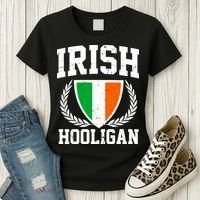 Irish Hooligan Funny St. Paddy's Day Women's T-Shirt thumb 3