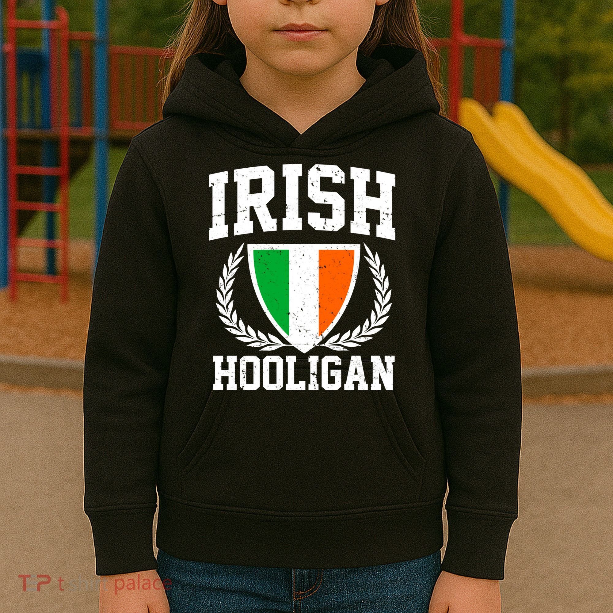 Irish Hooligan Funny St. Paddy's Day Kids Hoodie