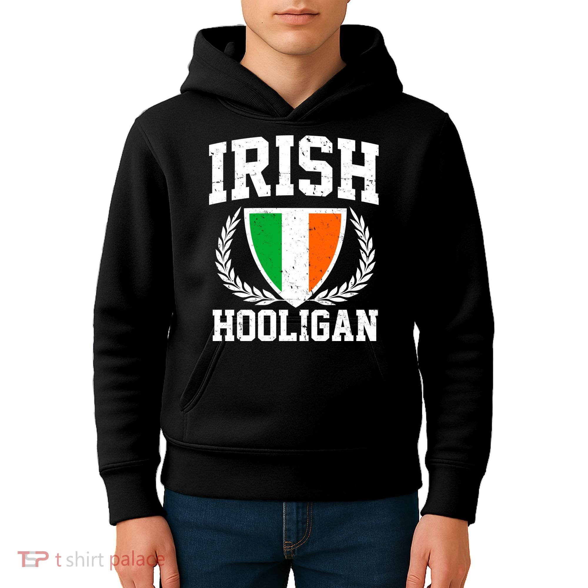 Irish Hooligan Funny St. Paddy's Day Kids Hoodie