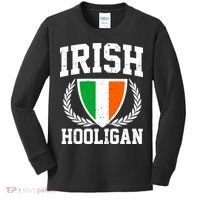 Irish Hooligan Funny St. Paddy's Day Kids Long Sleeve Shirt thumb 0