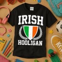 Irish Hooligan Funny St. Paddy's Day Kids T-Shirt thumb 3