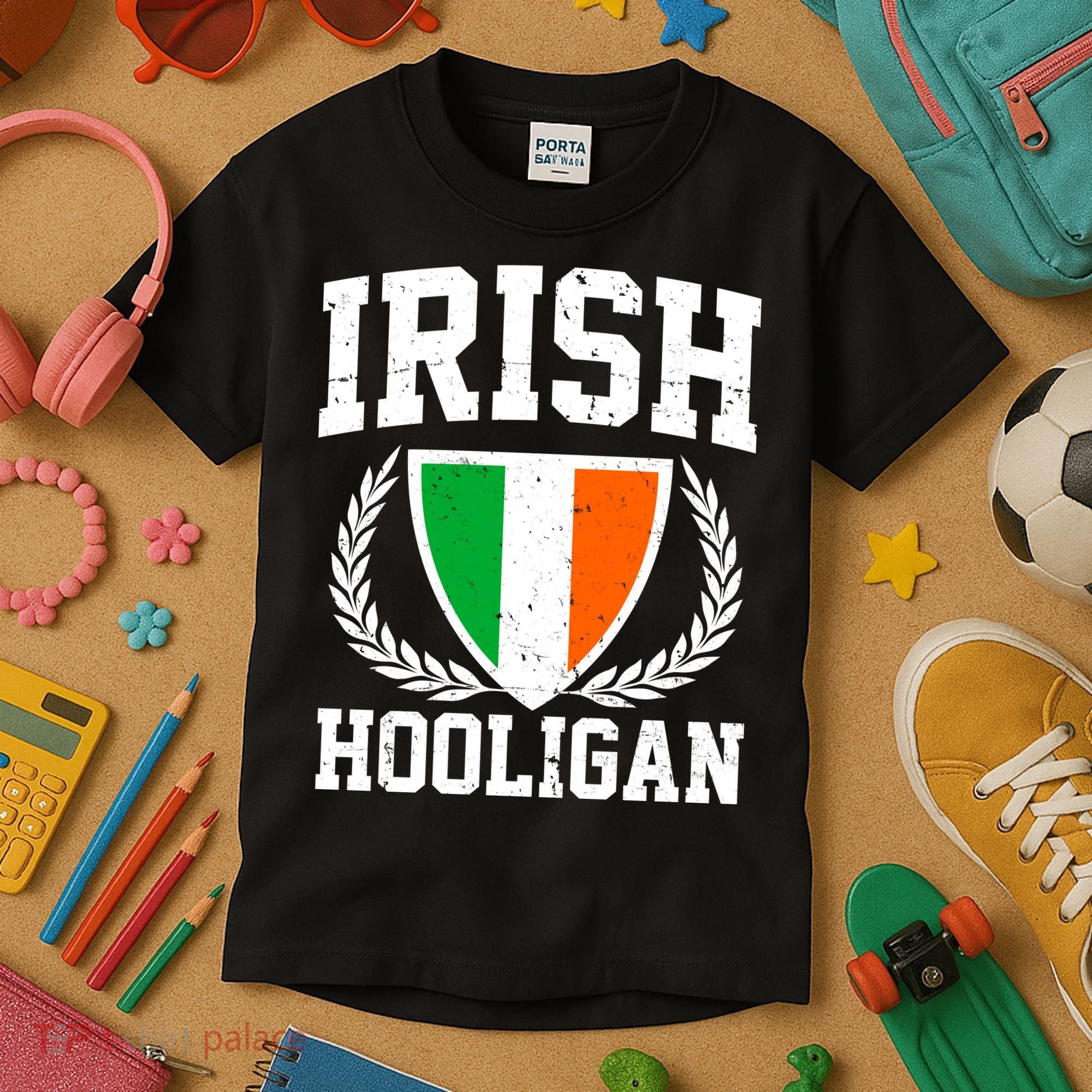 Irish Hooligan Funny St. Paddy's Day Kids T-Shirt
