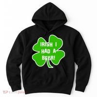 Irish I Had A Beer Clover St. Patrick's Day Hoodie thumb 0